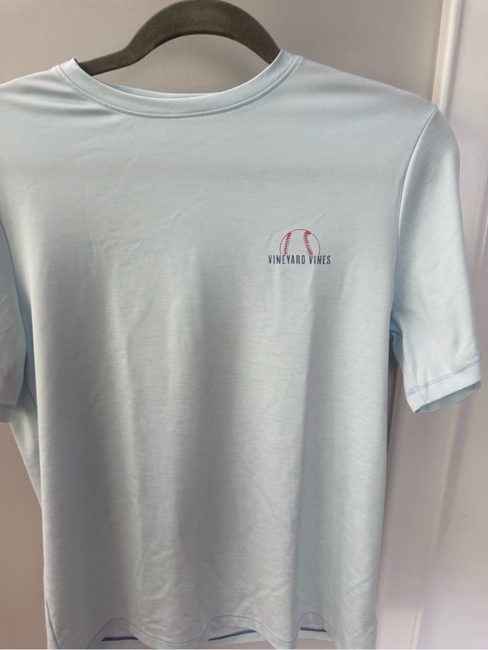 Vineyard Vines Gray Short Sleeve Logo Tee Performance